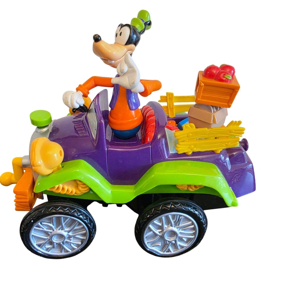 Disney Mattel Goofy Jalopy Purple Green Toy Car Figure SGS0890 2005